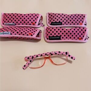 Pink Polka Dot Reading Glasses